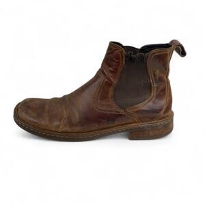 Born Hemlock Men Sz 10M Brown Leather Chelsea Boots Pull On Distressed Comfort